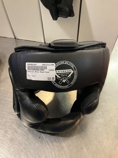 Vist Large View of Product Image Which is Used Martial Arts Head Gear Black