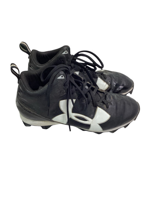 Vist Large View of Product Image Which is Used Under Armour Adult FB Cleats Black Senior 9