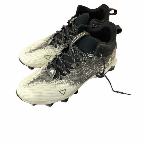 Vist Large View of Product Image Which is Used Under Armour Adult FB Cleats White Senior 11