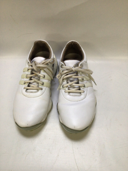 Vist Large View of Product Image Which is Used Adidas Mens Golf Shoes White Senior 9