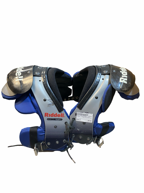 Vist Large View of Product Image Which is Used Riddell EVOLUTION YOUTH FB Shoulder Pads Black LG
