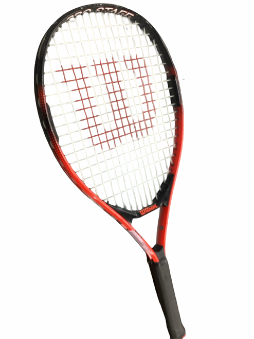 Vist Large View of Product Image Which is Used Wilson JR 23 Junior Tennis Racquet Red 23"