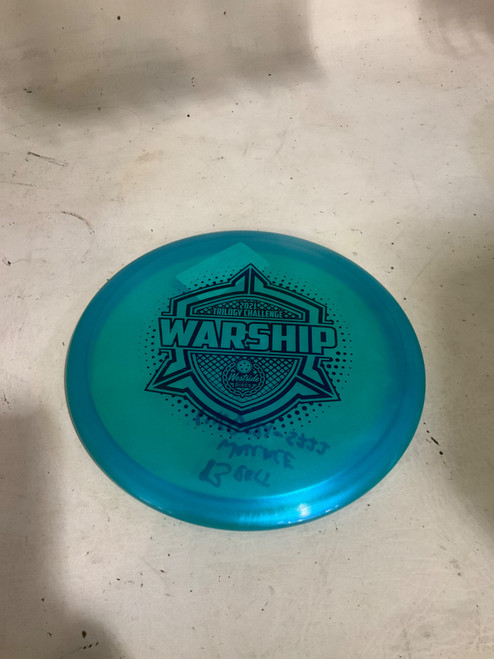 Vist Large View of Product Image Which is Used Westside 2021 TRILOGY WARSHIP Disc Golf Mid Range Teal