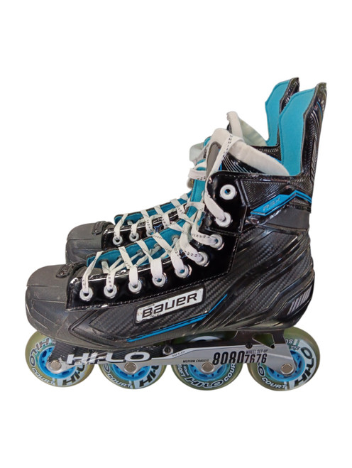 Vist Large View of Product Image Which is Used Bauer RSX Senior Rec Fitness Skates Black Senior 9.5