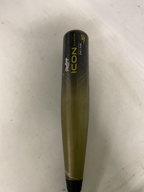 Vist Large View of Product Image Which is Used Rawlings ICON CARBON 2023 BB/SB USSSA 2 3/4 Bat 27"
