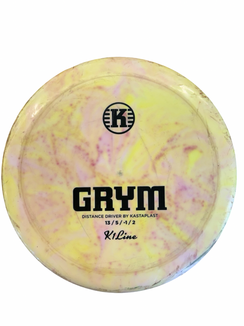 Vist Large View of Product Image Which is Used K1 LINE GRYM Disc Golf Driver Yellow