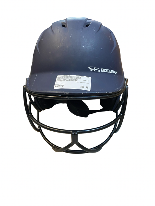Vist Large View of Product Image Which is Used BoomBah BBH2SP-SR Batting Helmet w/Mask Black MD
