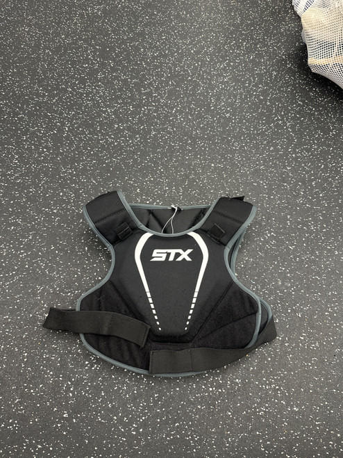 Vist Large View of Product Image Which is Used STX STALLION 75 NO BICEP Lacrosse Shoulder Pads Black MD