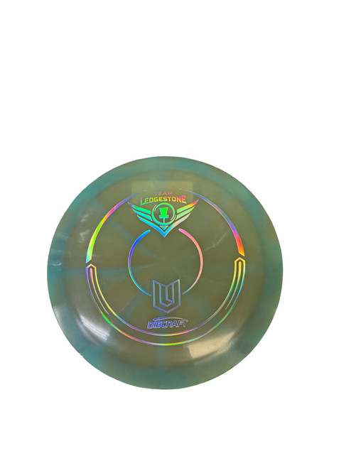 Vist Large View of Product Image Which is Used Discraft MANTIS TEAM LEADGESTONE Disc Golf Driver Green 171g