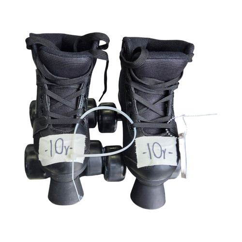 Vist Large View of Product Image Which is Used CRAZY QUADS 10Y Child Roller Quad Skates Black Youth 10.0