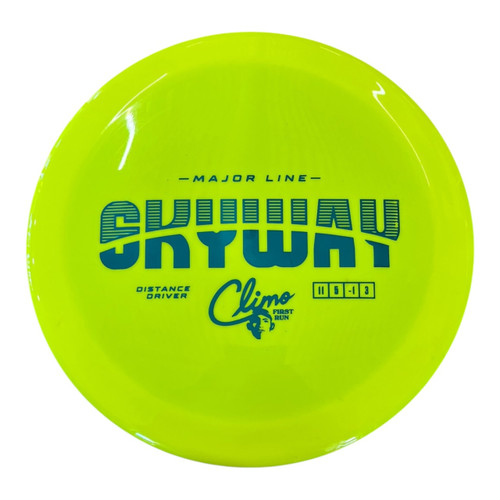 Vist Large View of Product Image Which is Used CLIMO MAJOR LINE SKYWAY Disc Golf Driver Yellow 160g