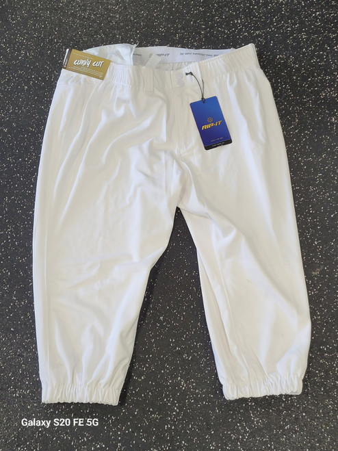 Vist Large View of Product Image Which is Used RIP-IT CURVY CUT BB/SB Pant Womens White 2X