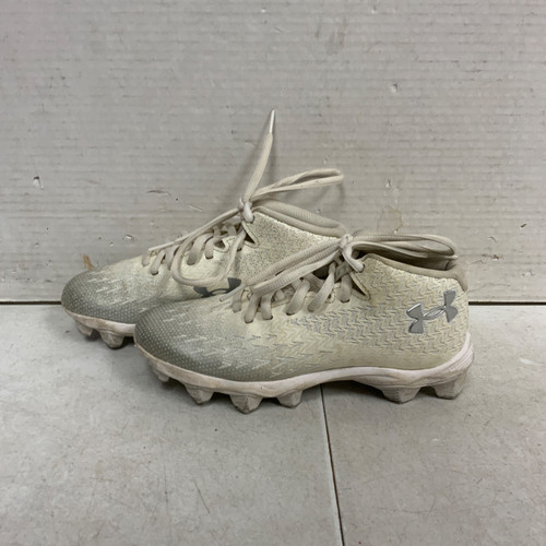 Vist Large View of Product Image Which is Used Under Armour BB/SB Cleats White Junior 02