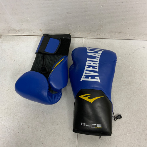 Vist Large View of Product Image Which is Used Everlast Boxing Gloves Royal Blue LG