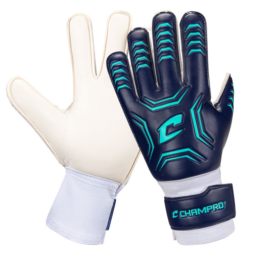 Vist Large View of Product Image Which is New Keeper Goalie Glove 9 NVY Teal