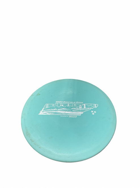 Vist Large View of Product Image Which is Used Innova BARFIELD OPEN Disc Golf Mid Range Carolina Blue