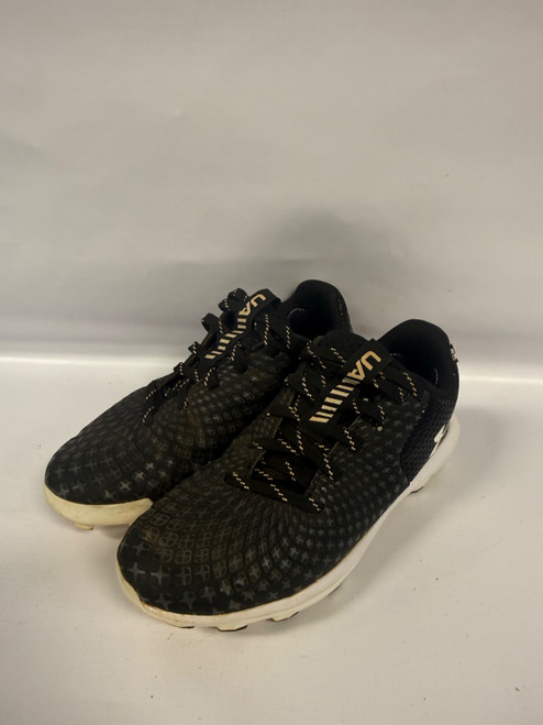 Vist Large View of Product Image Which is Used Under Armour BB/SB Cleats Black Junior 01.5