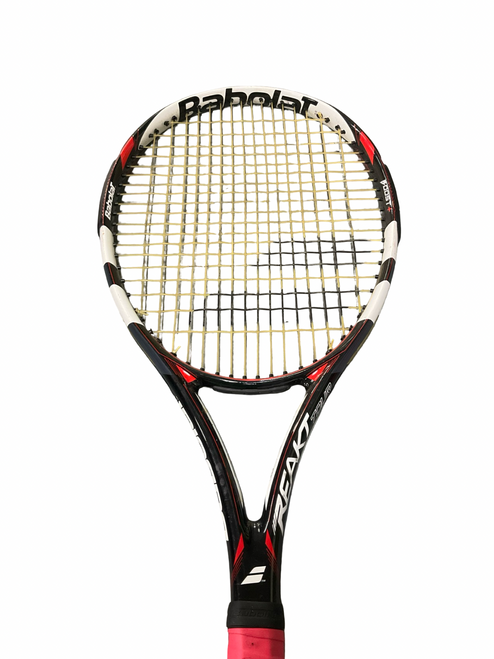 Vist Large View of Product Image Which is Used Babolat REAKT Adult Tennis Racquet Black 4 3/8"