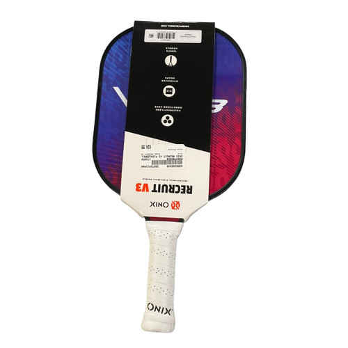 Vist Large View of Product Image Which is Used Onix RECRUIT V3 Pickleball Racquet Purple