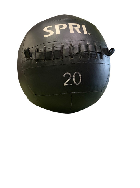 Vist Large View of Product Image Which is Used SPRI Wall Ball Black 20 lb