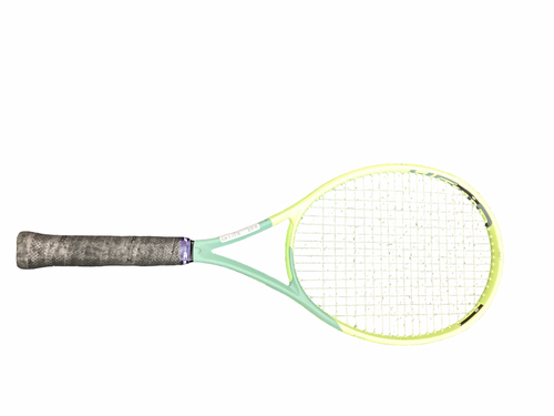Vist Large View of Product Image Which is Used Head Racquet EXTREME PRO 400 Adult Tennis Racquet Lime Green 4 1/2"
