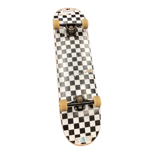 Vist Large View of Product Image Which is Used Krown CHECKER BOARD SKATE BOARD Complete Skateboard Black 8"