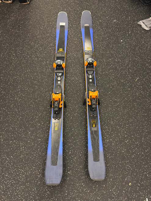 Vist Large View of Product Image Which is Used Salomon XDR 84 TI Mens DH Ski/Binding Royal Blue 165 cm