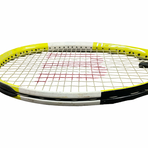 Vist Large View of Product Image Which is Used Wilson N CODE Adult Tennis Racquet Yellow 4 3/8"