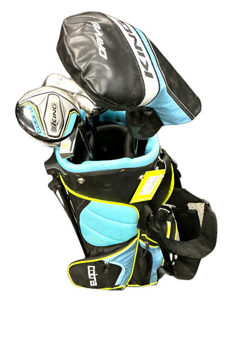 Vist Large View of Product Image Which is Used Cobra KING JR Jr Package Set RH Black And Carolina Blue 8 Piece