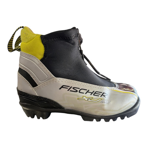 Vist Large View of Product Image Which is Used Fischer Boys NNN XC Ski Boots Grey YT-13