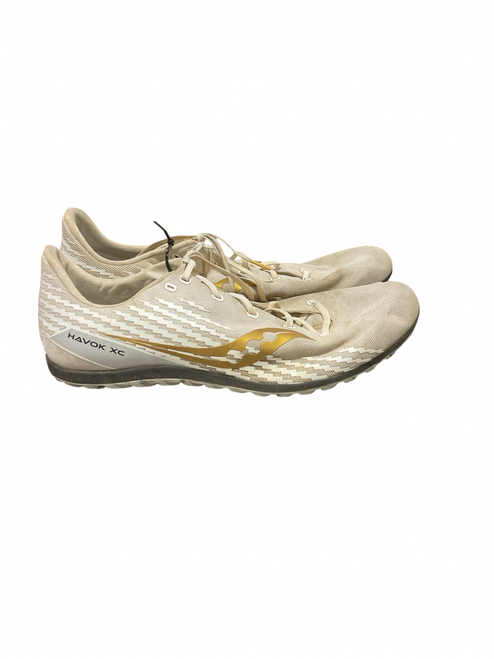 Vist Large View of Product Image Which is Used Saucony Track & Field Cleats Adult White Senior 13