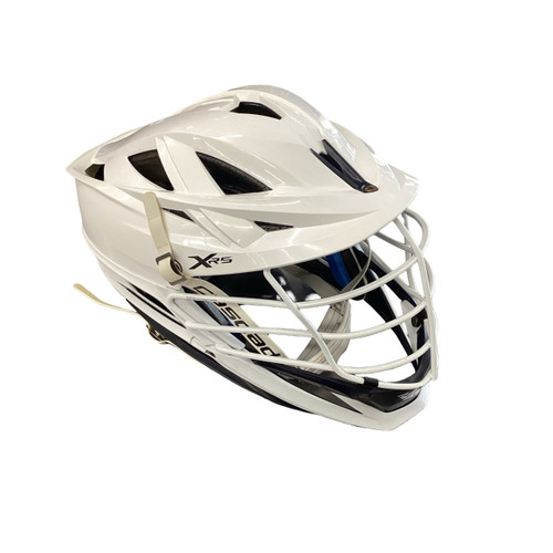 Vist Large View of Product Image Which is Used Cascade XRS Lacrosse Helmet White MD