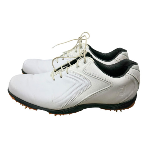 Vist Large View of Product Image Which is Used Foot Joy HYDROLITE Mens Golf Shoes White Senior 8