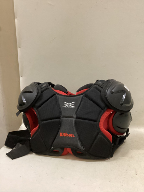 Vist Large View of Product Image Which is Used Wilson X SERIES 2.0 FB Shoulder Pads Black XL Tall