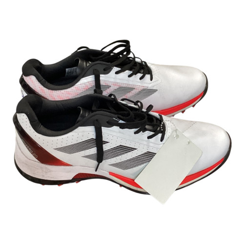 Vist Large View of Product Image Which is Used Adidas Mens Golf Shoes White Senior 10.5