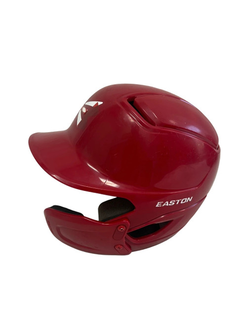 Vist Large View of Product Image Which is Used Easton Alpha Junior Red Batting Helmet w/ Jawguard