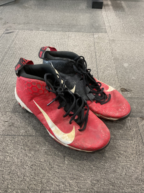 Vist Large View of Product Image Which is Used Nike TROUT 856 BB/SB Cleats Red Senior 9