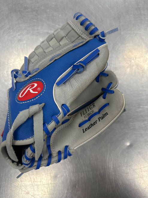 Vist Large View of Product Image Which is Used Rawlings FL11GR BB/SB Glove RH Throw Grey 11"