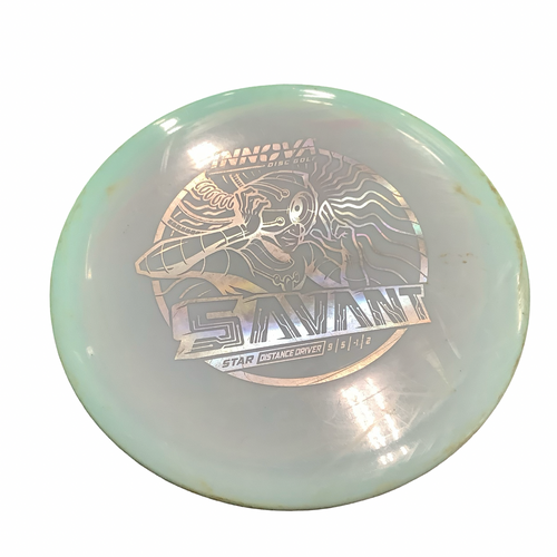 Vist Large View of Product Image Which is Used Innova SAVANT Disc Golf Driver Carolina Blue
