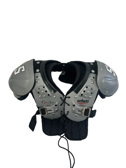 Vist Large View of Product Image Which is Used Schutt Youth XS FLEX FB Shoulder Pads Grey 