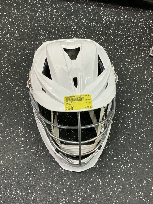 Vist Large View of Product Image Which is Used Cascade XRS Lacrosse Helmet White One Size
