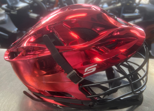 Vist Large View of Product Image Which is Used Cascade S RED Lacrosse Helmet Red One Size