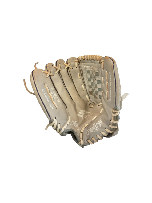 Vist Large View of Product Image Which is Used Rawlings SURE CATCH BB/SB Glove LH Throw White 12"