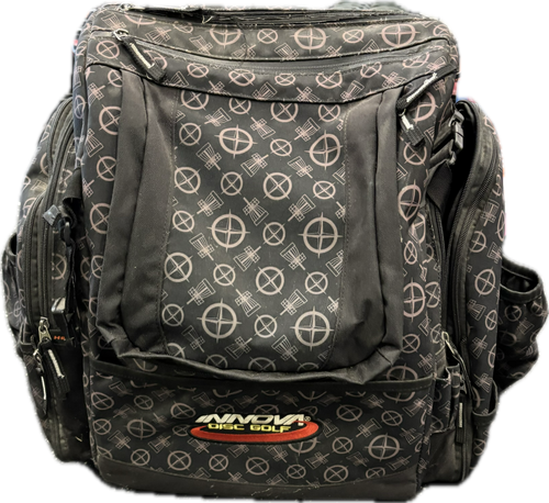 Vist Large View of Product Image Which is Used Innova SUPER HEROPACK Disc Golf Backpack Black