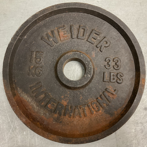 Vist Large View of Product Image Which is Used Weider Olympic Plate 33 lb