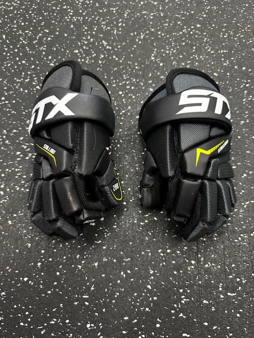 Vist Large View of Product Image Which is Used STX STALLION 200 Lacrosse Gloves Junior Black XXS