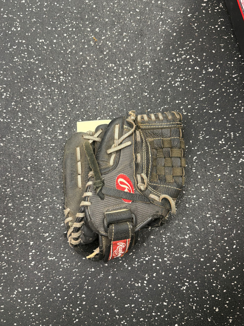 Vist Large View of Product Image Which is Used Rawlings MRI110BCG BB/SB Glove LH Throw Black 11"