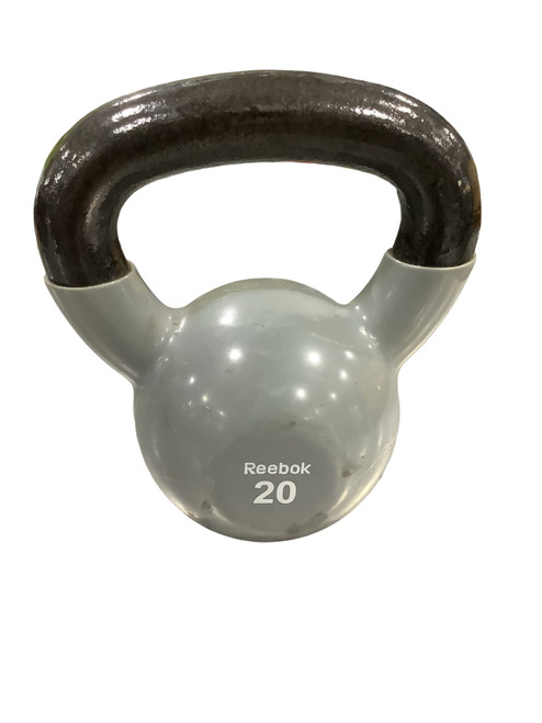 Vist Large View of Product Image Which is Used Reebok Kettle Dumbbell (Each) Grey 20 lb