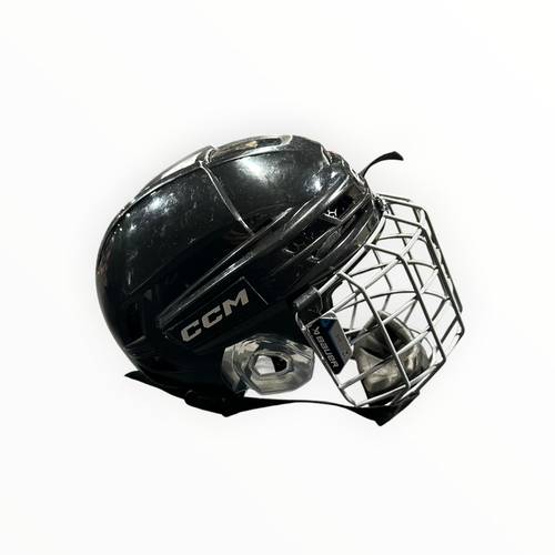Vist Large View of Product Image Which is Used CCM TACKS 720 Helmet Cage Combo Black SM