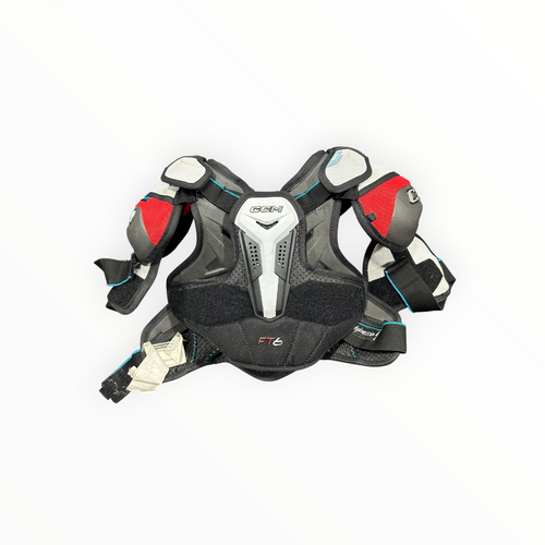 Vist Large View of Product Image Which is Used CCM FT6 Junior Shoulder Pads MD